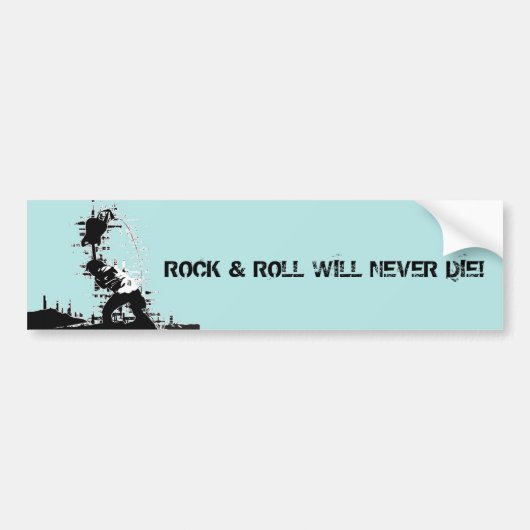 Rock & Roll Bumpersticker (Voorkant)