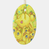 ROCK & ROLL CHICK, SPRING MOSH PIT ORNAval Keramisch Ornament (Rechts)