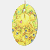 ROCK & ROLL CHICK, SPRING MOSH PIT ORNAval Keramisch Ornament (Links)