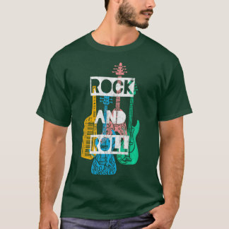 Rock Roll Colorful Rocker Concert Children Long T-shirt