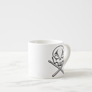 Rock & Roll Cup Zware metalen drummer Espresso Cup Espresso Kop