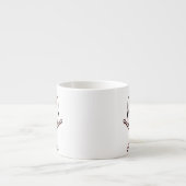 Rock & Roll Cup Zware metalen drummer Espresso Cup Kop (Voorkant)