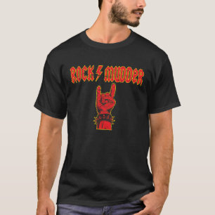 Rock & Roll Devil Greetings Rocker Rock Mudder Mot T-shirt