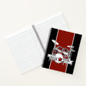 Rock & Roll Drum Kit Rock Star Drummer Boy Music Notitieboek (Binnen)