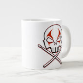 Rock & Roll Drummer Koffiekopjes Grote Koffiekop (Voorkant rechts)