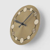 Rock & Roll Drummer Snare Drum Cymbals Musician Ronde Klok (Hoek)