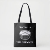 Rock & Roll Drummer Snare Drum Drumsticks Musician Tote Bag (Voorkant)