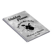 Rock & Roll Drummer Wedding Planner Musician Drum Notitieboek (Rechterzijde)