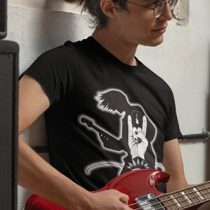 Rock & Roll Elektrische Gitaar Hoofd Banger Concer T-shirt