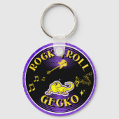 Rock & Roll Gecko sleutelhanger (Voorkant)