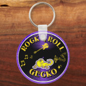 Rock & Roll Gecko sleutelhanger (Voorkant)