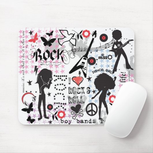 Rock & Roll Girls Muismat (Met muis)