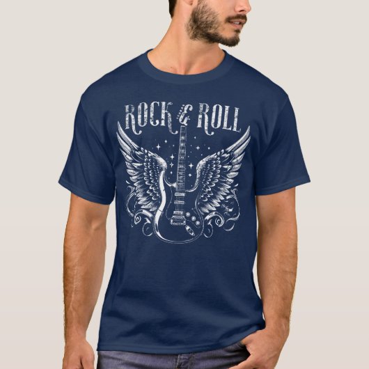 Rock Roll Gitarist jongen T-shirt (Voorkant)