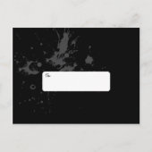 Rock & Roll Grungy Heart Photo Bewaar de datum Aankondigingskaart (Achterkant)