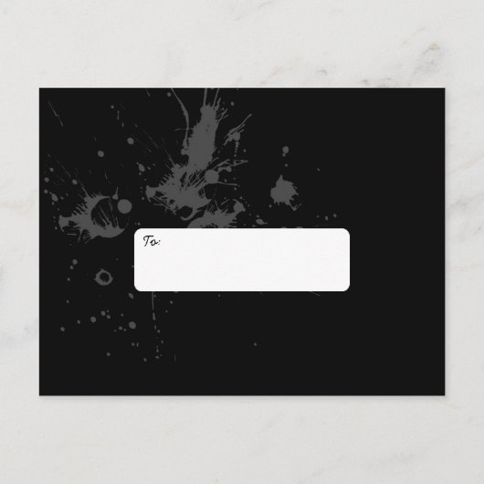 Rock & Roll Grungy Heart Photo Bewaar de datum Aankondigingskaart (Achterkant)