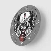 Rock & Roll Guitar Rockabilly Heavy Metal Musician Ronde Klok (Hoek)