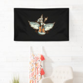 Rock & Roll Guitar Wings Music Spandoek (Insitu)