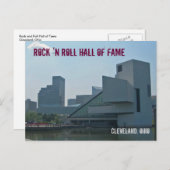 Rock & Roll Hall of Fame Cleveland Ohio Briefkaart (Voorkant / Achterkant)