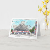 Rock & Roll Hall of Fame Folded Notecard Kaart (Gele Bloem)