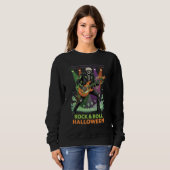 Rock & Roll Halloween Skelet Trui (Voorkant volledig)