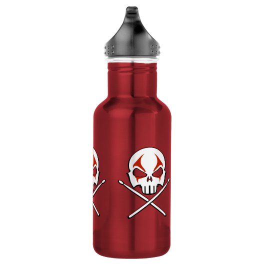 Rock & Roll Heavy Metal Drummer Waterfles (Rechts)