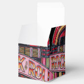 Rock & Roll Jukebox Retro Cube Favor Box Bedankdoosjes (Geopend)