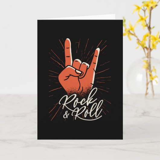 Rock & roll kaart (Gele Bloem)