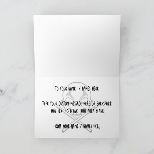 Rock & Roll Kaart Custom Heavy Metal Drummer Kaart (Binnen)