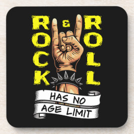 "Rock & Roll kent geen leeftijdsgrens" Bier Onderzetter