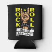 "Rock & Roll kent geen leeftijdsgrens" Blikjeskoeler (Achterkant)