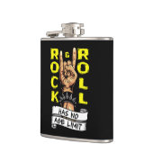"Rock & Roll kent geen leeftijdsgrens" Heupfles (Links)