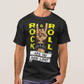 "Rock & Roll kent geen leeftijdsgrens" T-shirt (Voorkant)