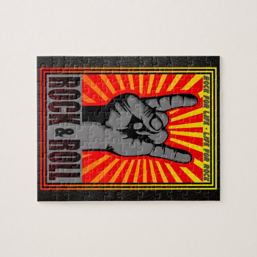 Rock & Roll Legpuzzel (Horizontaal)
