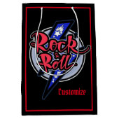 Rock & Roll Lightning Black Medium Cadeauzakje (Voorkant)