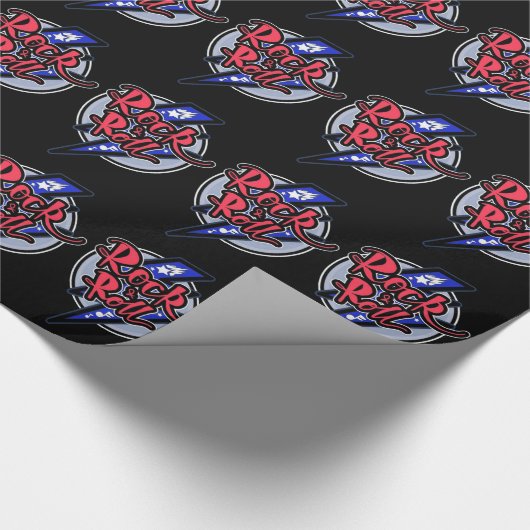 Rock & Roll Lightning Cadeaupapier (Hoek)