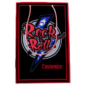 Rock & Roll Lightning Red Medium Cadeauzakje (Voorkant)