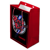 Rock & Roll Lightning Red Medium Cadeauzakje (Achterkant Gekanteld)