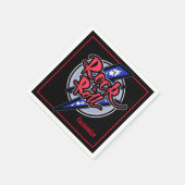 Rock & Roll Lightning Servet (Hoek)