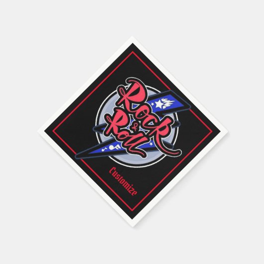 Rock & Roll Lightning Servet (Hoek)