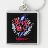 Rock & Roll Lightning Sleutelhanger (Voorkant)