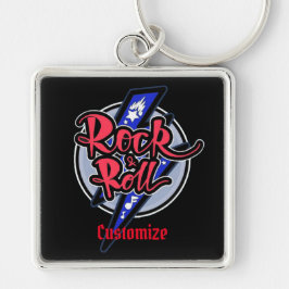 Rock & Roll Lightning Sleutelhanger