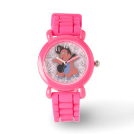 Rock Roll Monster Cute Cartoon Art Horloge