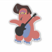 Rock Roll Monster Schattig Cartoon Karakter Kunst Sticker (Voorkant)
