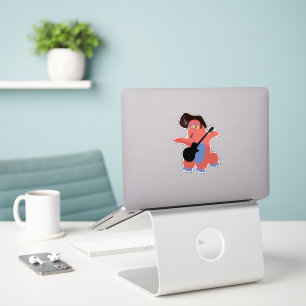 Rock Roll Monster Schattig Cartoon Karakter Kunst Sticker