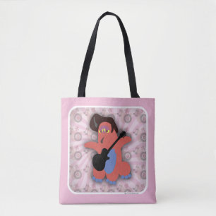 Rock Roll Monster Schattig Cartoon Karakter Kunst Tote Bag