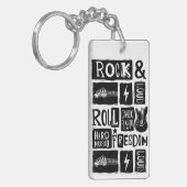 Rock & Roll Music Lover's Delight Sleutelhanger (Voorkant Links)