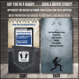 Rock & Roll Musician Visitekaartje