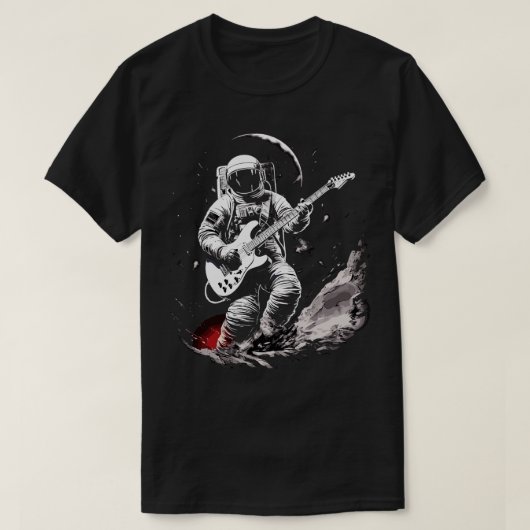 Rock Roll Muziekconcert Festival Astronaut Space G T-shirt (Design voorkant)