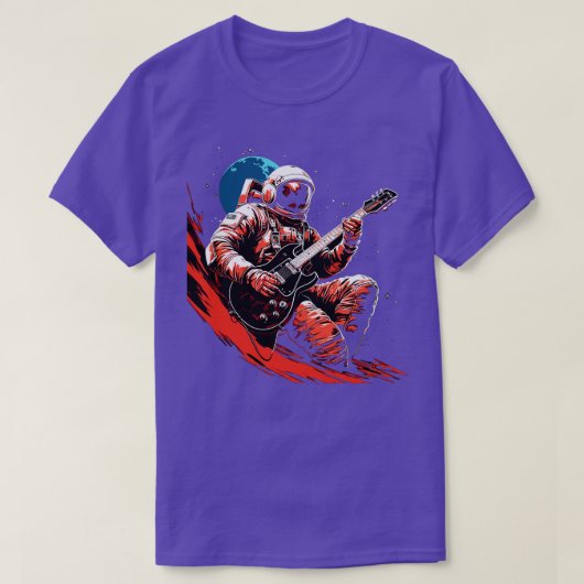 Rock Roll Muziekconcert Festival Astronaut Space G T-shirt (Design voorkant)