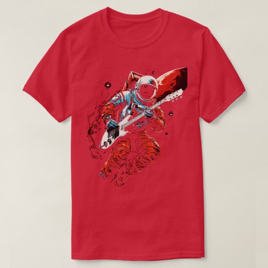 Rock Roll Muziekconcert Festival Astronaut Space G T-shirt (Design voorkant)